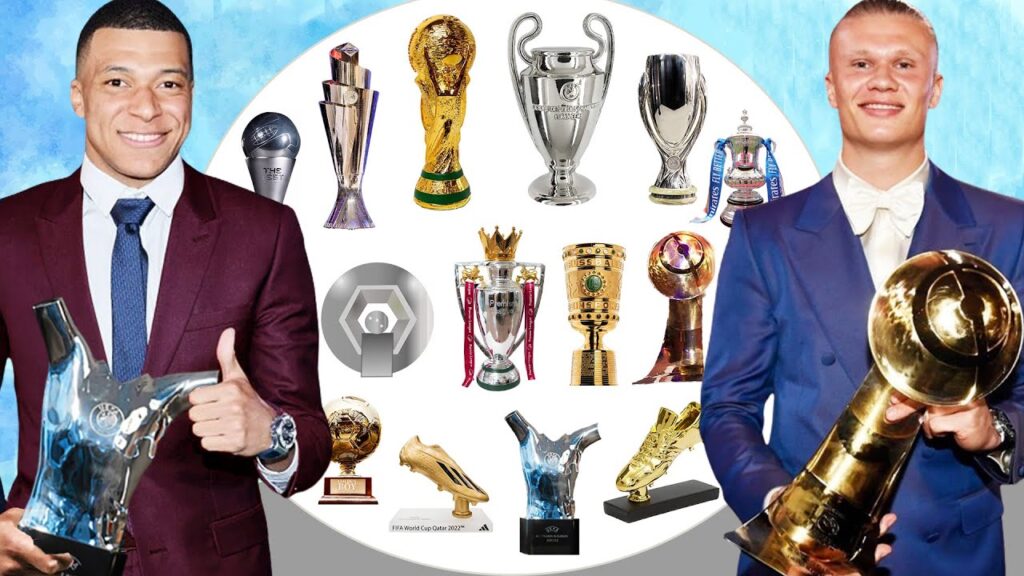 Kylian Mbappe Vs Erling Haaland All Awards & Trophies 2024