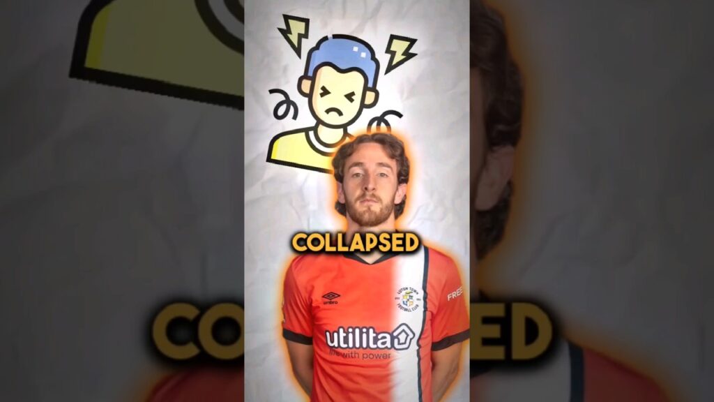 Luton's Captain COLLAPSED On The Pitch 😬 #lutontown