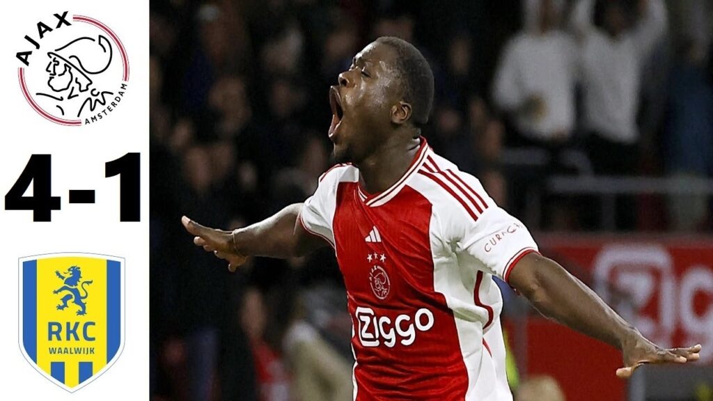 Ajax vs RKC Waalwijk 4-1 Highlights | Eredivisie 2024 | Brobbey & Hlynsson & Berghuis Goals