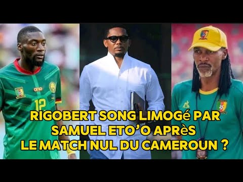 Samuel Eto’o limoge Rigobert Song après le match nul contre la Guinée; Andre Onana  a refusé de …