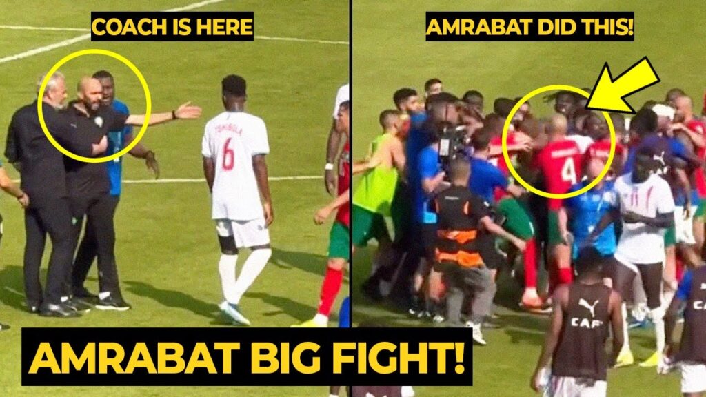 Sofyan Amrabat DEFENDS his coach from his FIGHT during Morocco vs Congo | Manchester United News