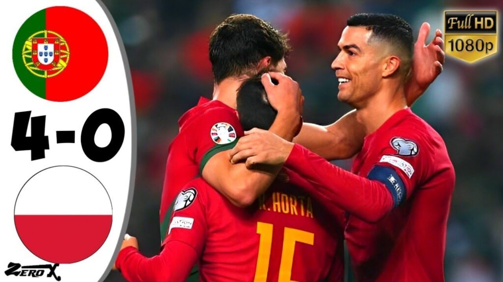 Portugal vs Poland 4 0 • EURO 2024 Qualifiers Highlights   All Goals • Portugal Tadi Malam 2024