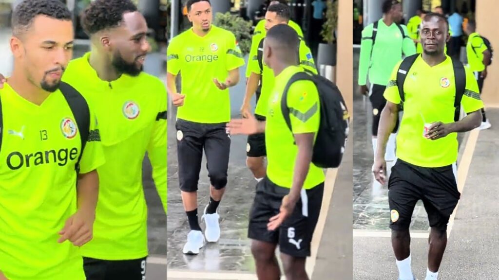 Départ pour l'entraînement les Lions au complet. Boulaye Dia présent, un seul absent Gana Gueye