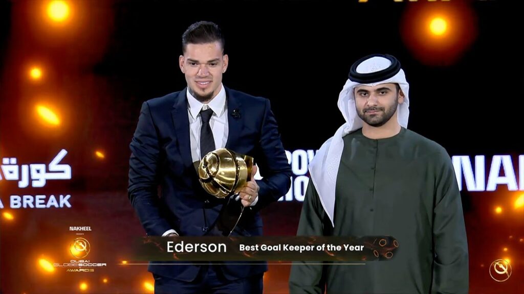 Ederson awarded Best Goalkeeper