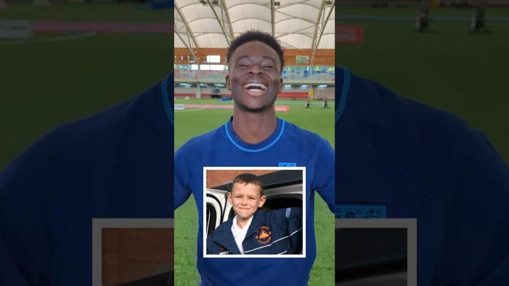 Bukayo Saka Guesses Three Lions Haircuts #shorts