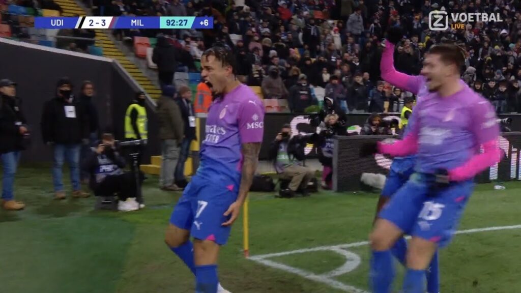 Noah Okafor goal celebration vs Udinese = 😍🖐️😍