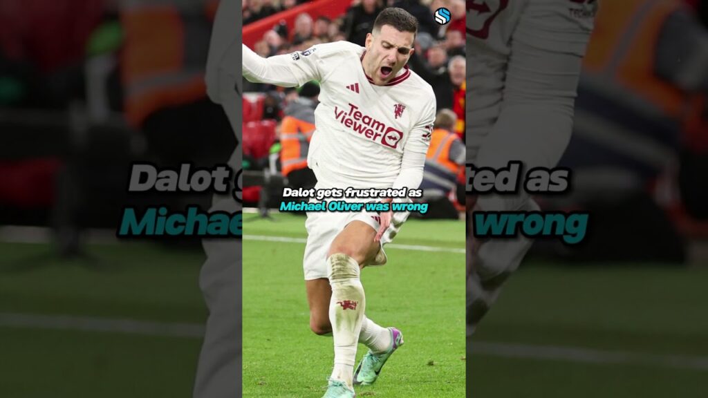 Michael Oliver gave Dalot Red Card for Being Right🤯#football
