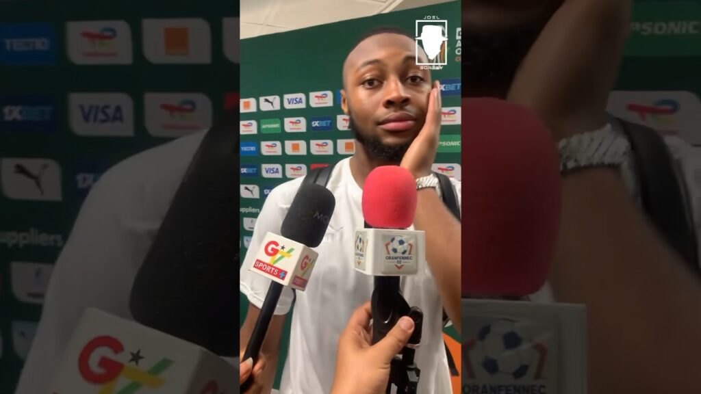 Antoine Semenyo talks about the connection in Ghana attacking line. #afcon #afcon2023