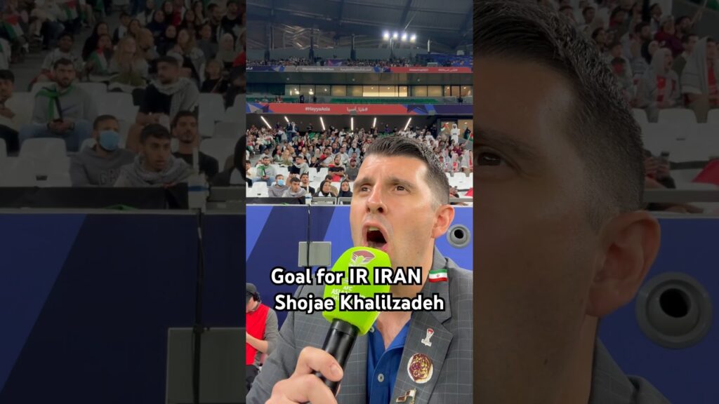 Goal for IR IRAN 🇮🇷Shojae Khalilzadeh #footballshorts #iran #iranian #asiancup2023 #goal #announce