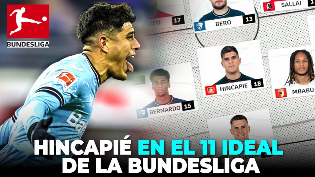 la BUNDESLIGA DESTACA a PIERO HINCAPIÉ TRAS SU GOL EN ÚLTIMO MINUTO!!