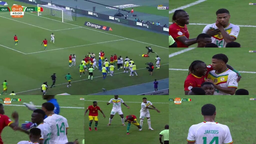 Incroyable regardez la bagarre entre Ismail Jakobs et Nabi Keita « dinala nokhou… »