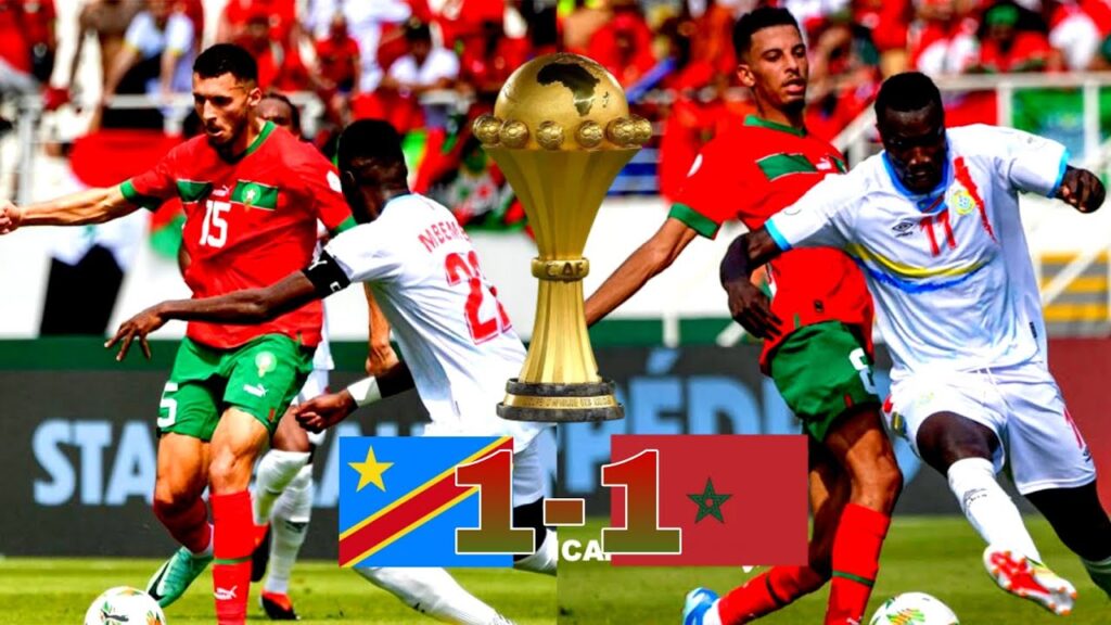 Le Maroc et la RDC Congo font match nul 1-1 / Achraf Hakimi buteur/ Can 2024
