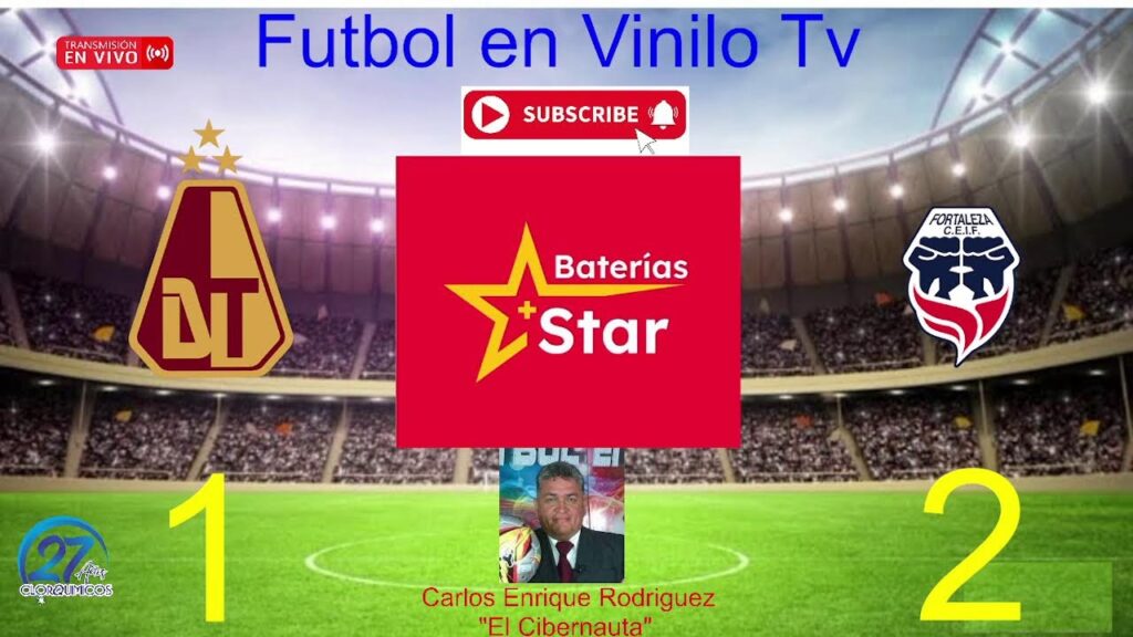 Tolima vs Fortaleza | en vivo  futbol profesional colombiano. Con: Carlos Enrique Rodriguez