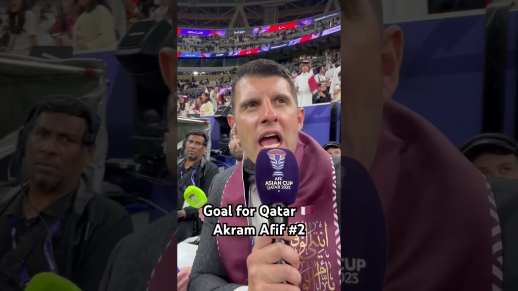 Akram AFIF goal #2🇶🇦 #footballshorts #goal #announcement #qatar2022 #qatar #asiancup2023 #asiancup