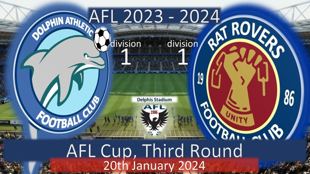 2023 - 2024 AFL Cup Third Round, Dolphin Athletic v Rat Rovers