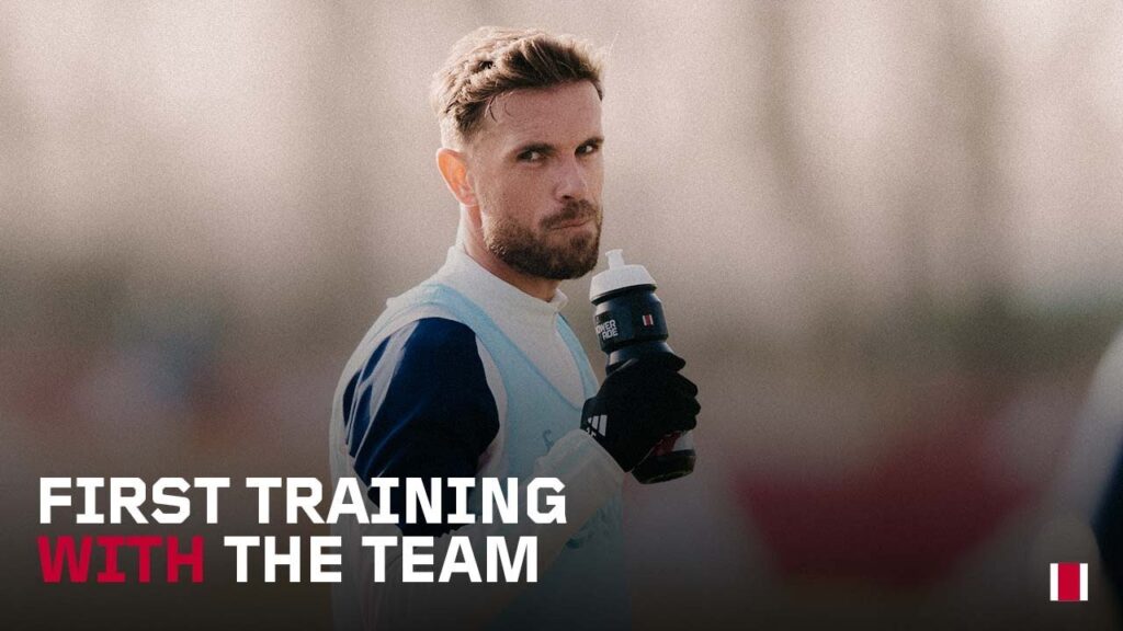 First training for Jordan Henderson with the squad ❌❌❌ First training for Jordan Henderson with the squad ❌❌❌