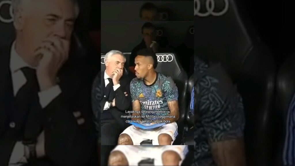 Saat Ancelotti jadikan Eder Militao asistennya 😅
