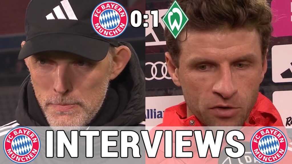 Die FCB Stimmen nach Niederlage: Thomas Tuchel & Thomas Müller im Interview | FC Bayern 0:1 Bremen