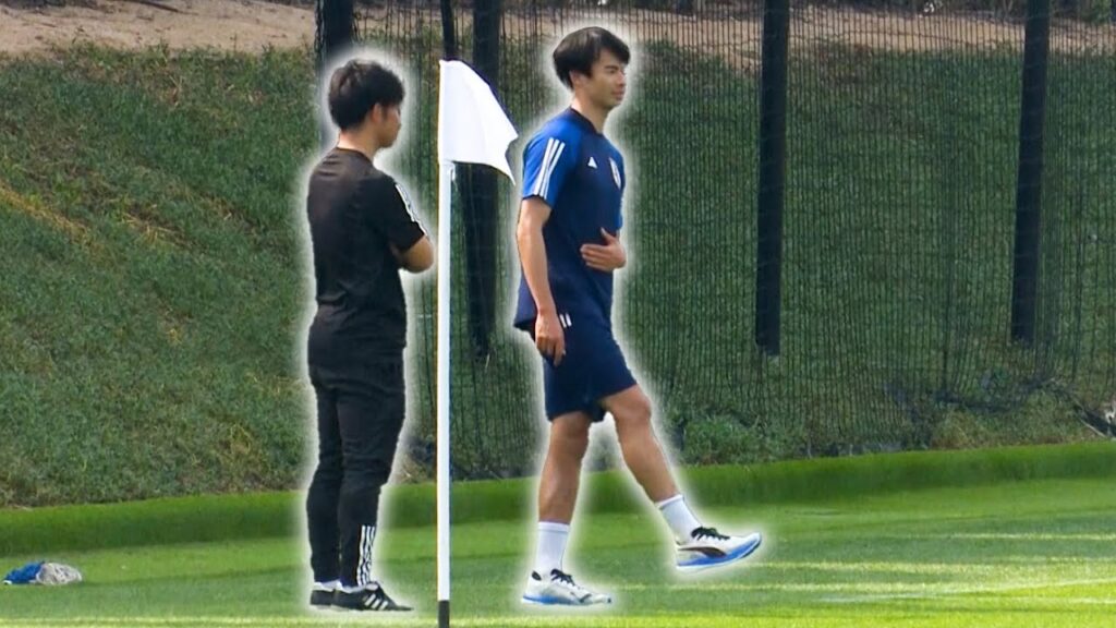 Brighton midfielder Kaoru Mitoma is back training as Japan continue AFC Asian Cup preparations