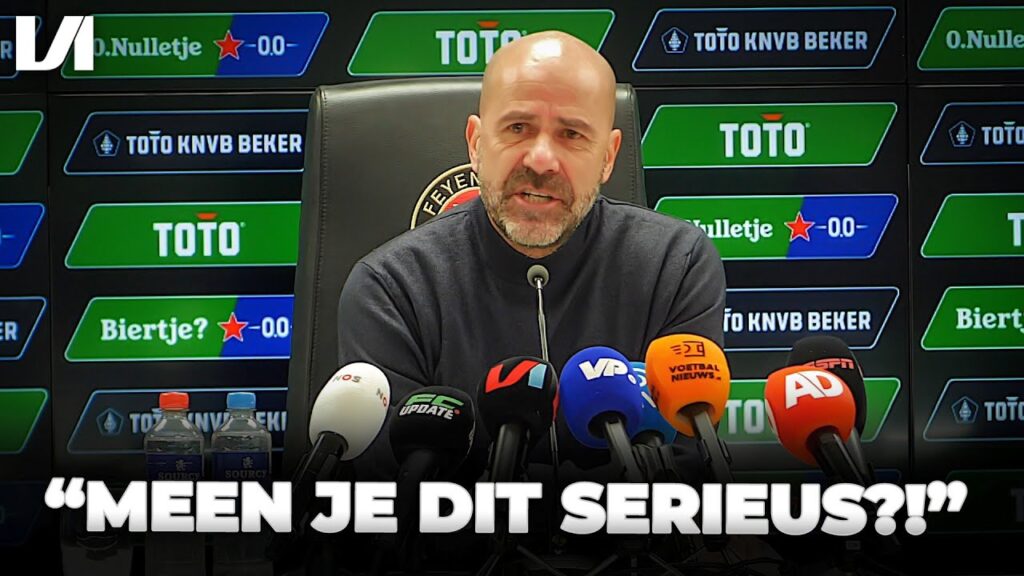 Peter Bosz furieus na Feyenoord - PSV over niet gegeven strafschop