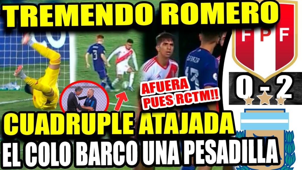 ATAJADONES DE DIEGO ROMERO!! PUDO SER GOLEADA!! EL COLO BARCO FUE UNA VERDADERA P3S4DILLA!!