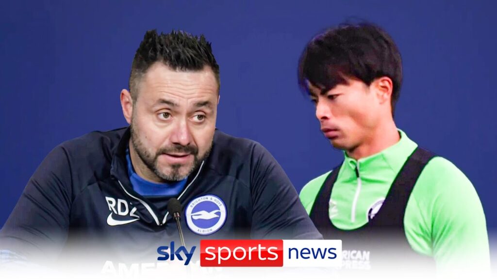 'Medical staff said 4-6 weeks' | Roberto De Zerbi surprised Kaoru Mitoma is in Japan squad