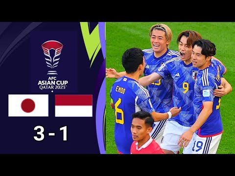 Japan vs Indonesia 3-1 Highlights | AFC Asian Cup 2024