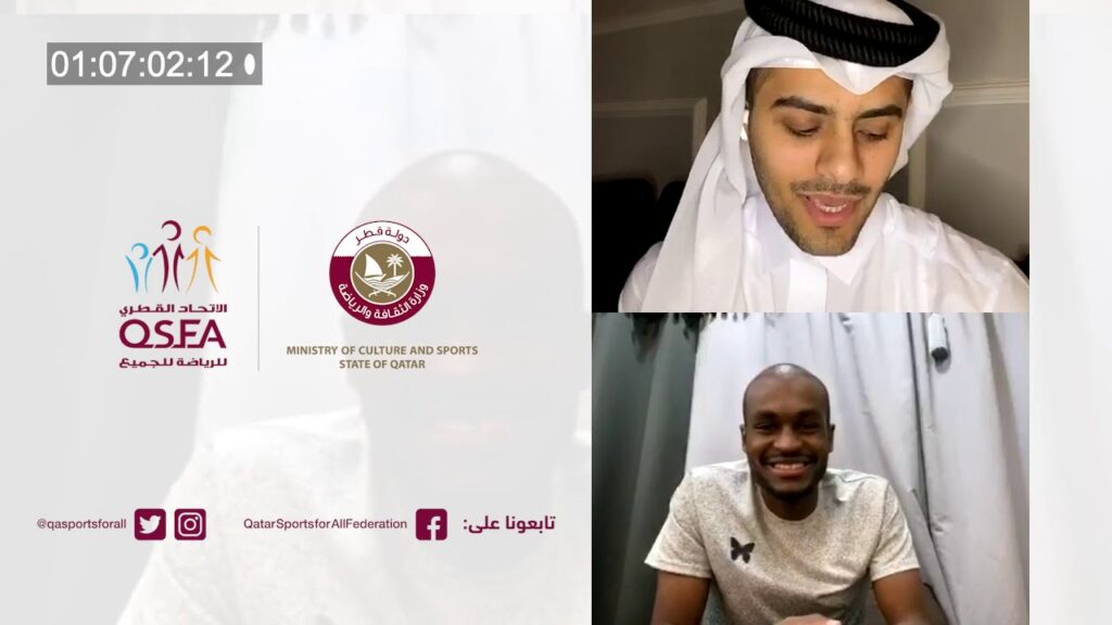 لقاء رياضي للحديث عن أهمية الرياضة مع لاعب منتخبنا عبدالكريم حسن