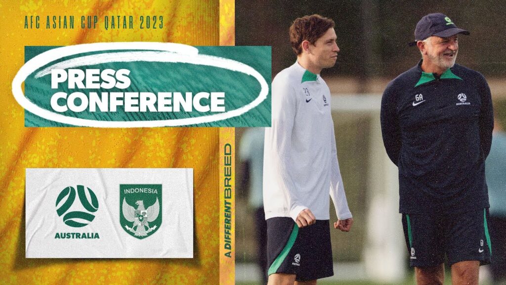 Graham Arnold & Craig Goodwin preview Round of 16 | Press Conference | Australia v Indonesia