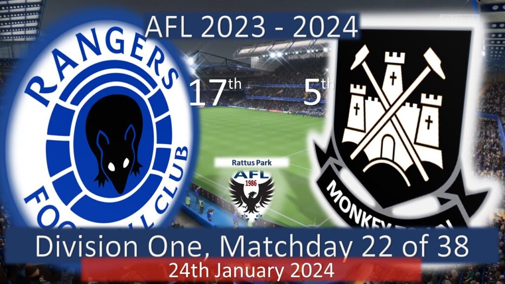 2023 - 2024 Division One MD22, Rat Rangers v Monkey Town