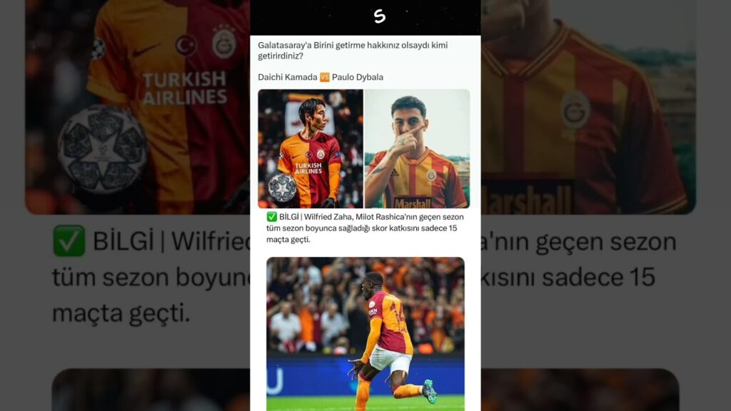 Ne düşünüyorsunuz siz #kamada #dybala #wilfredzaha