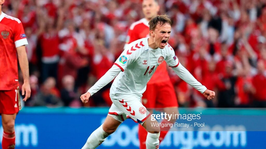 Mikkel Damsgaard Goal Russia vs Denmark 0-1 EURO 2020 HD