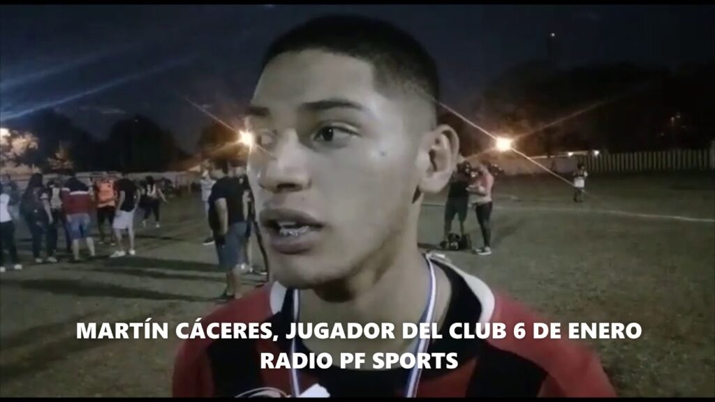MARTÍN CÁCERES, JUGADOR DEL CLUB 6 DE ENERO