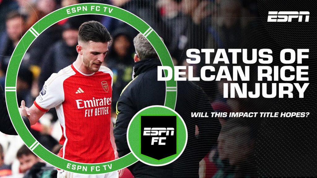 Declan Rice is 'KEY!' - Gibbs WONDERS if his injury will IMPACT Arsenal's title hopes 😳 | ESPN FC