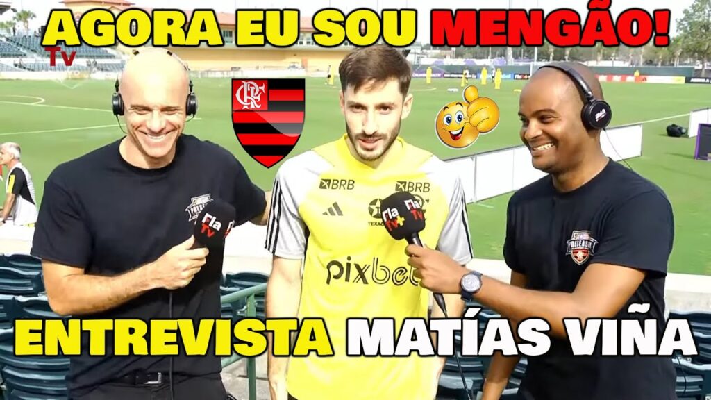 ENTREVISTA DE MATÍAS VIÑA NO FLAMENGO!