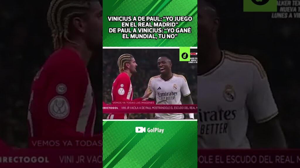 RODRIGO DE PAUL le responde a VINICIUS JR: "Yo GANE el mundial y tu no" | Depor