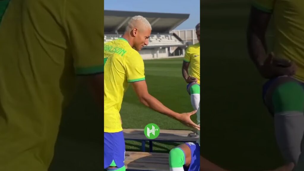 Neymar, Vini Jr & Richarlison cause HAVOC in Brazil's World Cup photoshoot! 😂 | 🎥 CBF TV #shorts