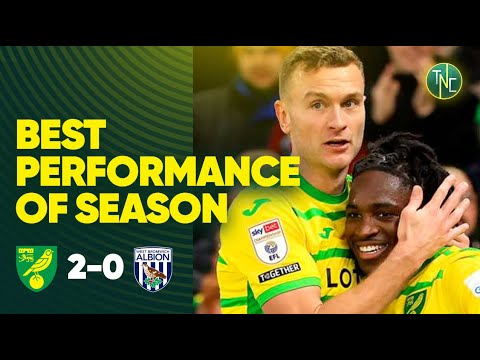 NORWICH CITY 2-0 WEST BROM | THE BEST PERFORMANCE OF THE SEASON
