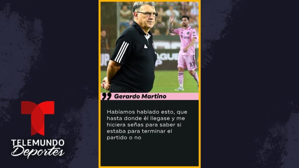 😮‍💨¡Gerardo Martino reveló la charla con Messi para acordar su cambio! | Telemundo Deportes