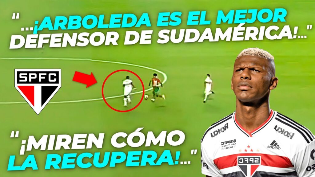 la jugada de Robert Arboleda que SORPRENDIÓ a los hinchas Brasileños "PIDEN SU RENOVACIÓN"