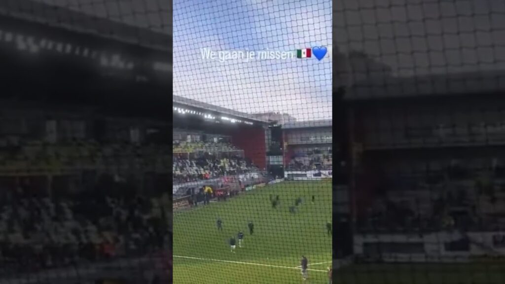 Afición de Genk despide a Gerardo Arteaga #shorts