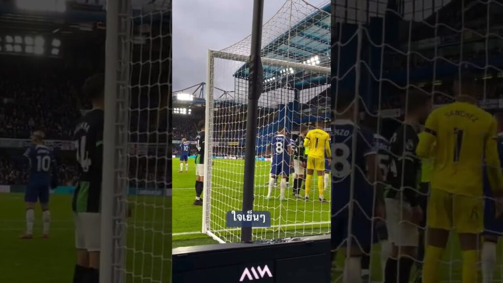 Brighton players teasing Enzo Fernandez and Robert Sanchez