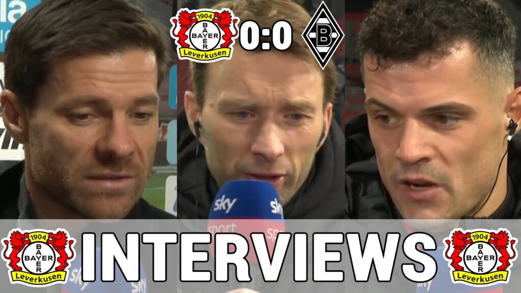 Leverkusen Stimmen zum Spiel: Xabi Alonso, Simon Rolfes & Granit Xhaka | Leverkusen 0:0 M´Gladbach