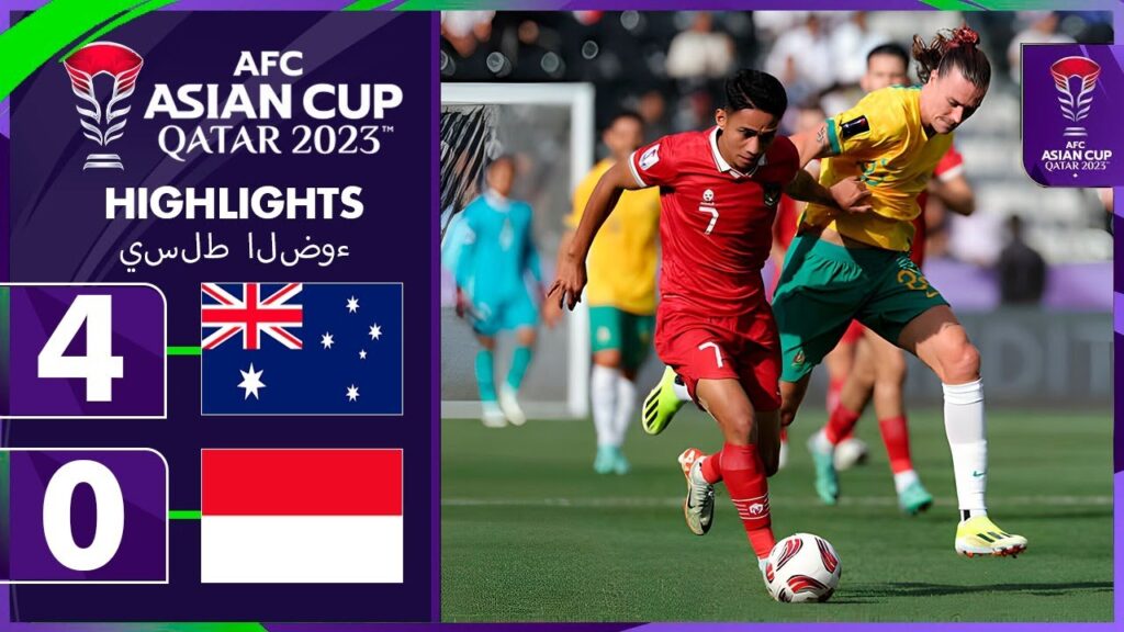 Gol Jackson Irvine | Sorotan Panjang Australia vs Indonesia 4-0 | Piala Asia AFC 2024