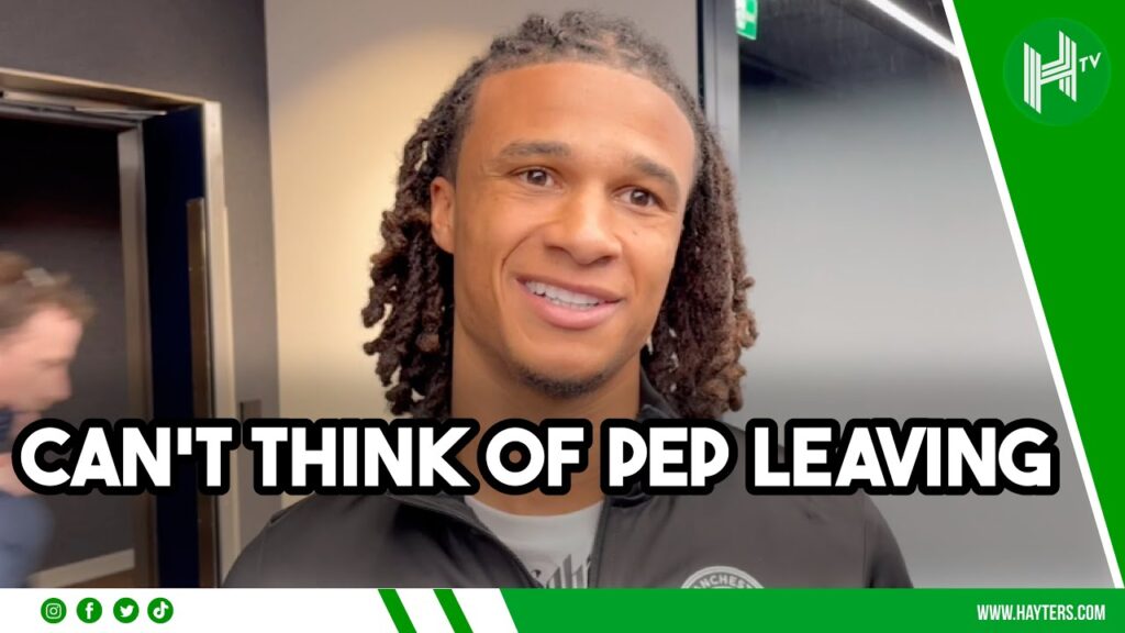 Pep LEAVING? I CAN'T think about that! | Nathan Ake laughs off reporter's question