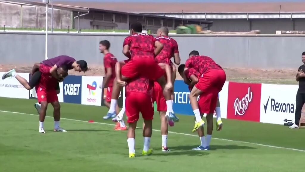 Ziyech & Bounou lead Morocco training on eve of DR Congo clash｜AFCON 2023｜Équipe du Maroc｜المغرب