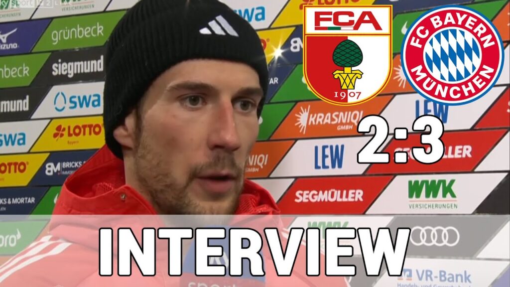 Leon Goretzka im interview | Augsburg 2:3 Bayern München