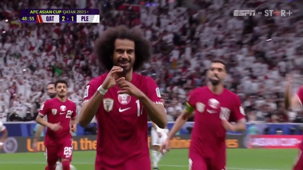 Akram Afif Goal | Qatar vs Palestine Highlights Goals | AFC Asian Cup 2023