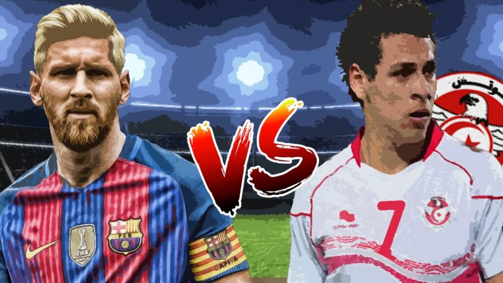 يوسف المساكني ضد نجوم العالم