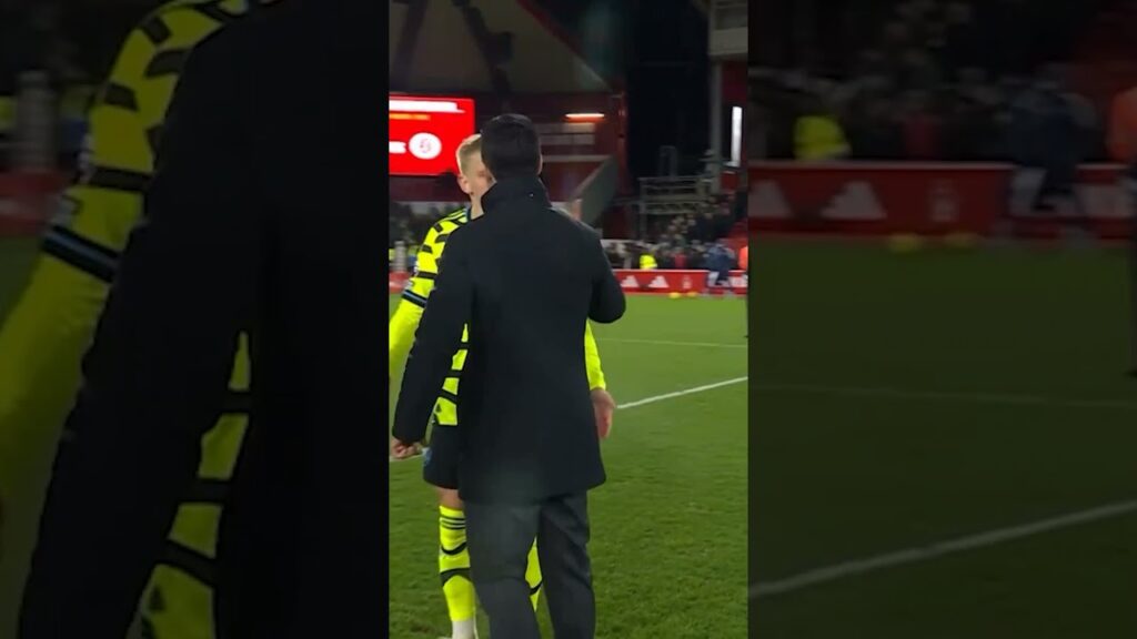 Arteta calms down Zinchenko after heated White confrontation ⛔